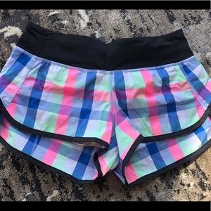 SOLD Lululemon Plaid Speed Shorts